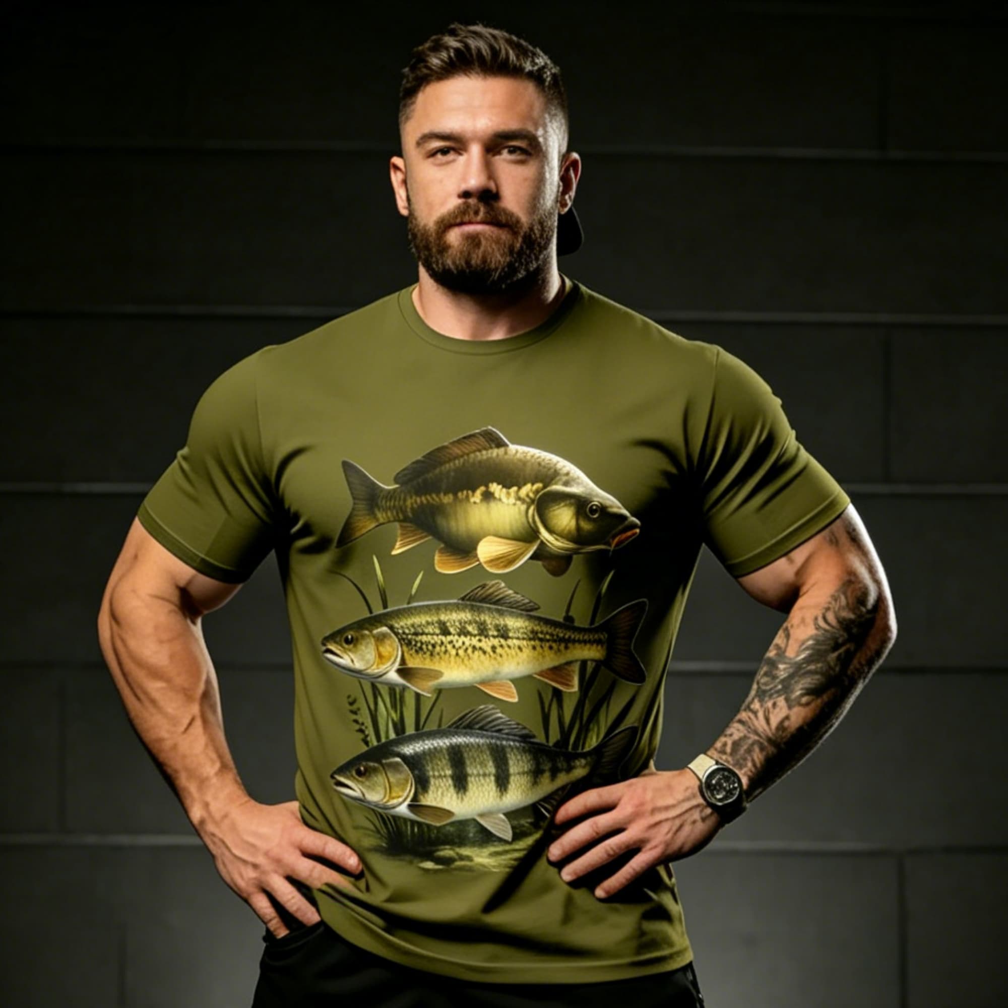 Us Aquatic Sports - T-shirt à manches courtes pour homme,